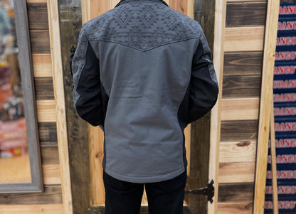 Hooey Men’s Softshell Jacket With Aztec Pattern