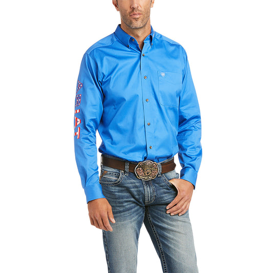 Ariat Men's Casual Series Sea Scape Team Logo Twill Shirt