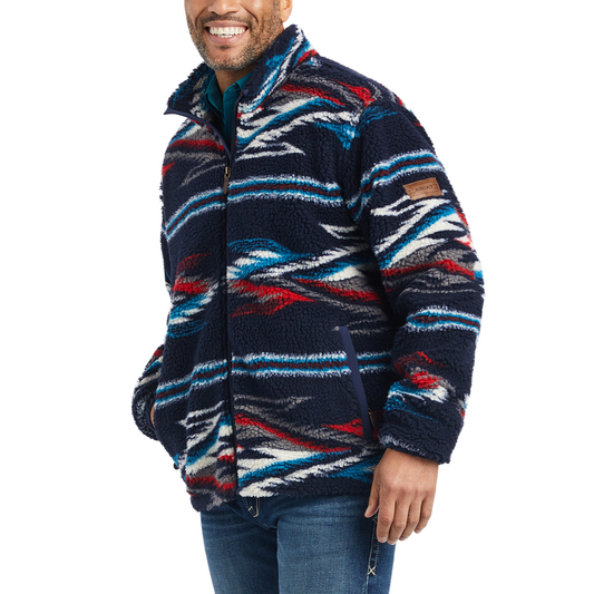 Ariat Men's Chimayo New Mexico Navy Fleece Jacket