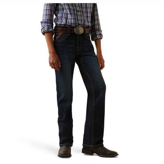 Ariat Boys' B5 Trevor Straight Leg Jean - Mineral Blue