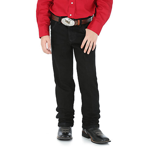 Wrangler Boy's Jeans - Cowboy Cut Original Fit - Over Dyed Black
