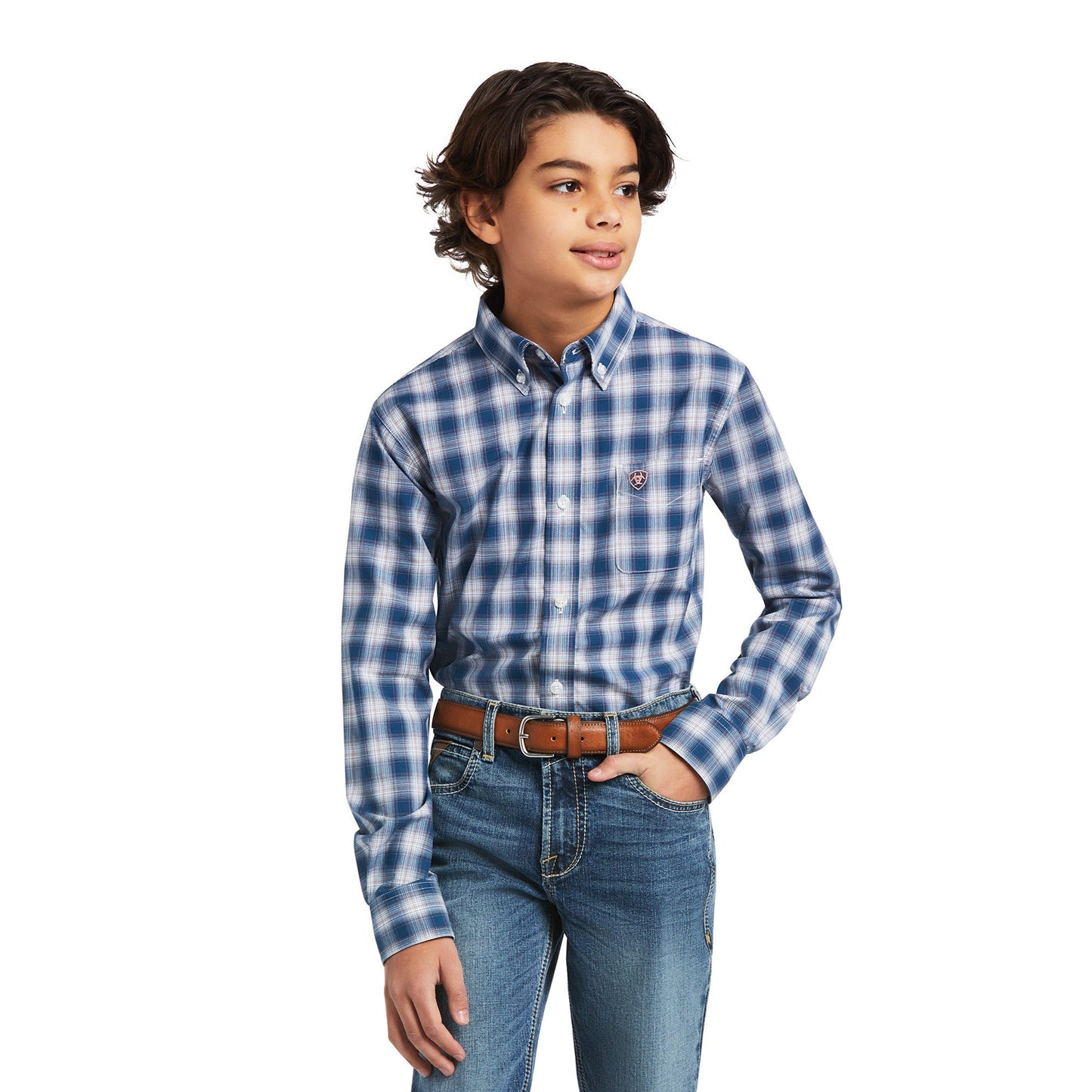 Boy's Ariat Pro Series Taj Classic Fit Button Down Shirt