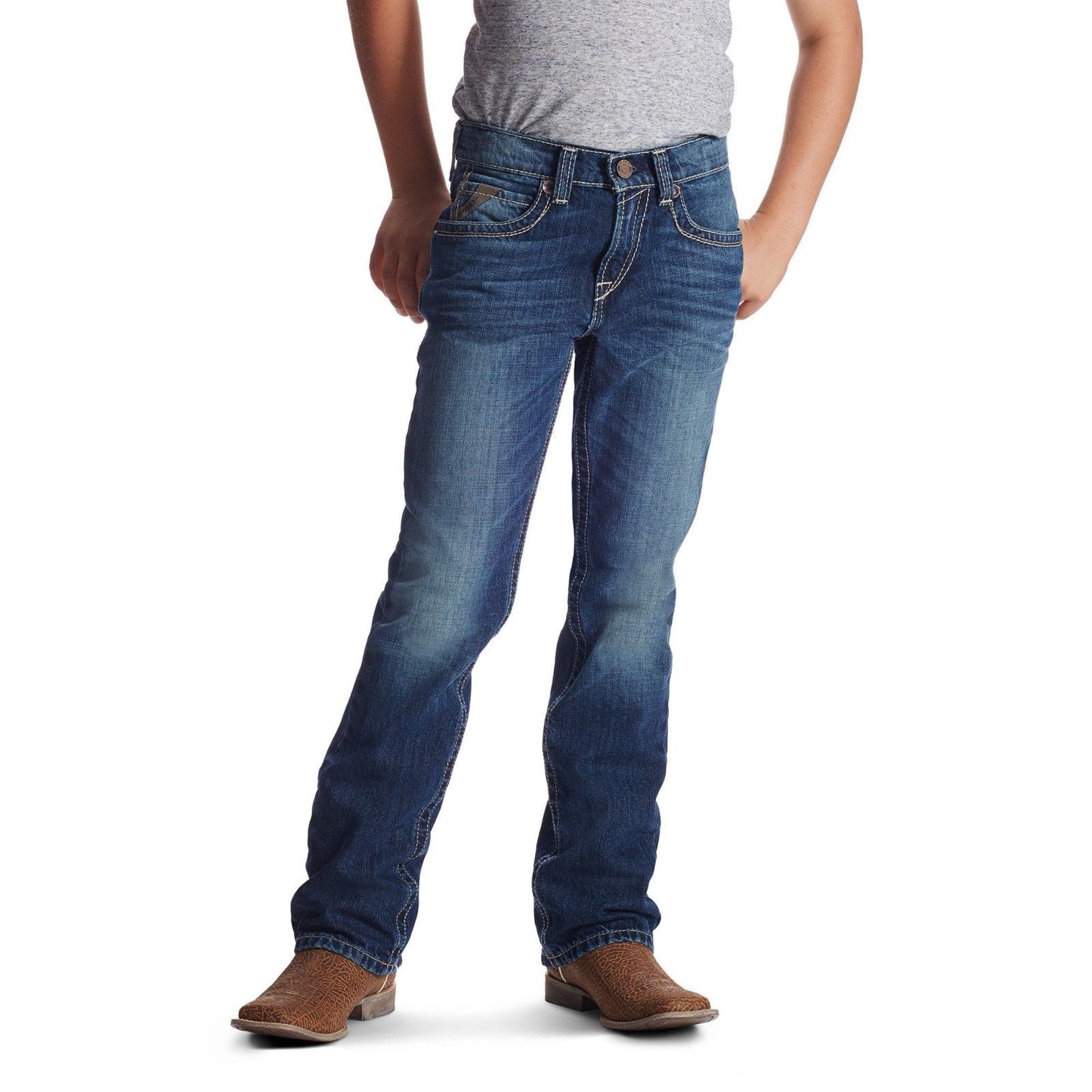 Ariat Boy's B5 Slim Boundary Stackable Straight Leg Jeans