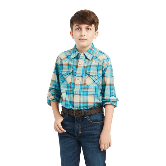 Boy's Ariat Handley Retro Fit Snap Front Shirt