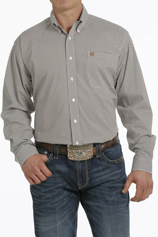 Men's Brown/Black Cinch Shirt