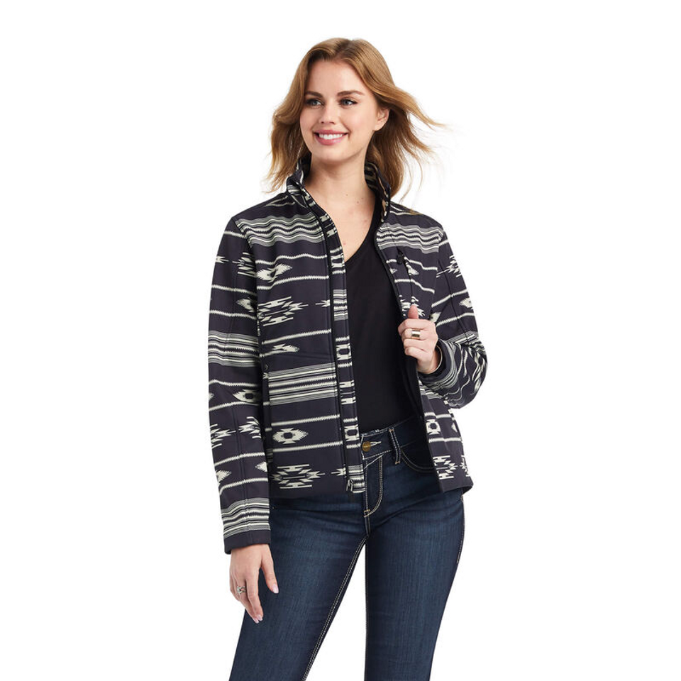 ARIAT CHIMAYO BLACK SOFTSHELL - LADIES JACKET
