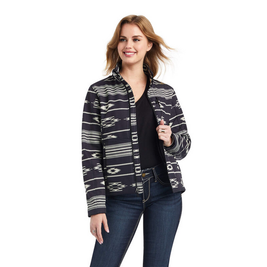 ARIAT CHIMAYO BLACK SOFTSHELL - LADIES JACKET