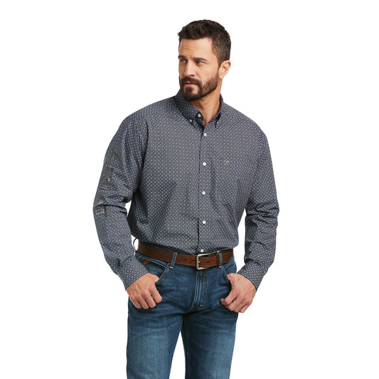 Ariat Mens Team Rab Classic Long Sleeve Quiet Shade Shirt