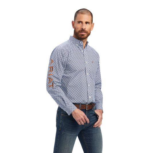 Ariat Men's Team Maurice Fitted White Button Down Shirt