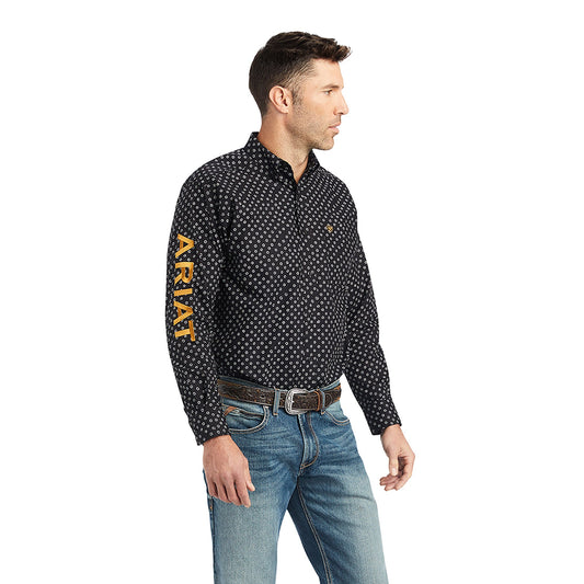 Ariat Men's Team Conor Circle Geometric Black Button Down Shirt