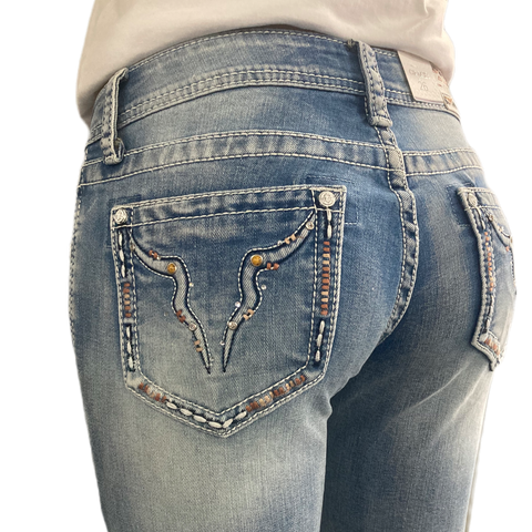 PROUD LONGHORN HIPSTER BOOTCUT