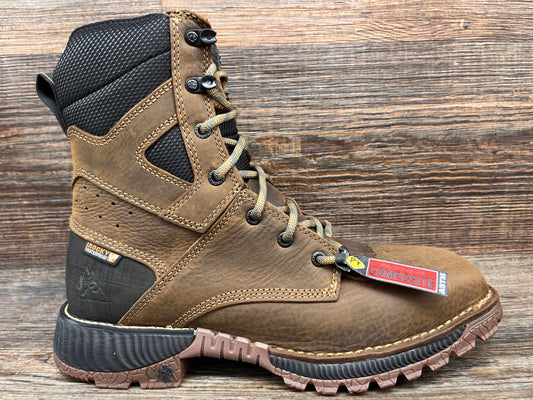 Men's 8 inch Composite Square Toe Waterproof Work Boot by Rocky
