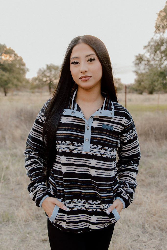 Cinch Black Aztec Print Fleece
