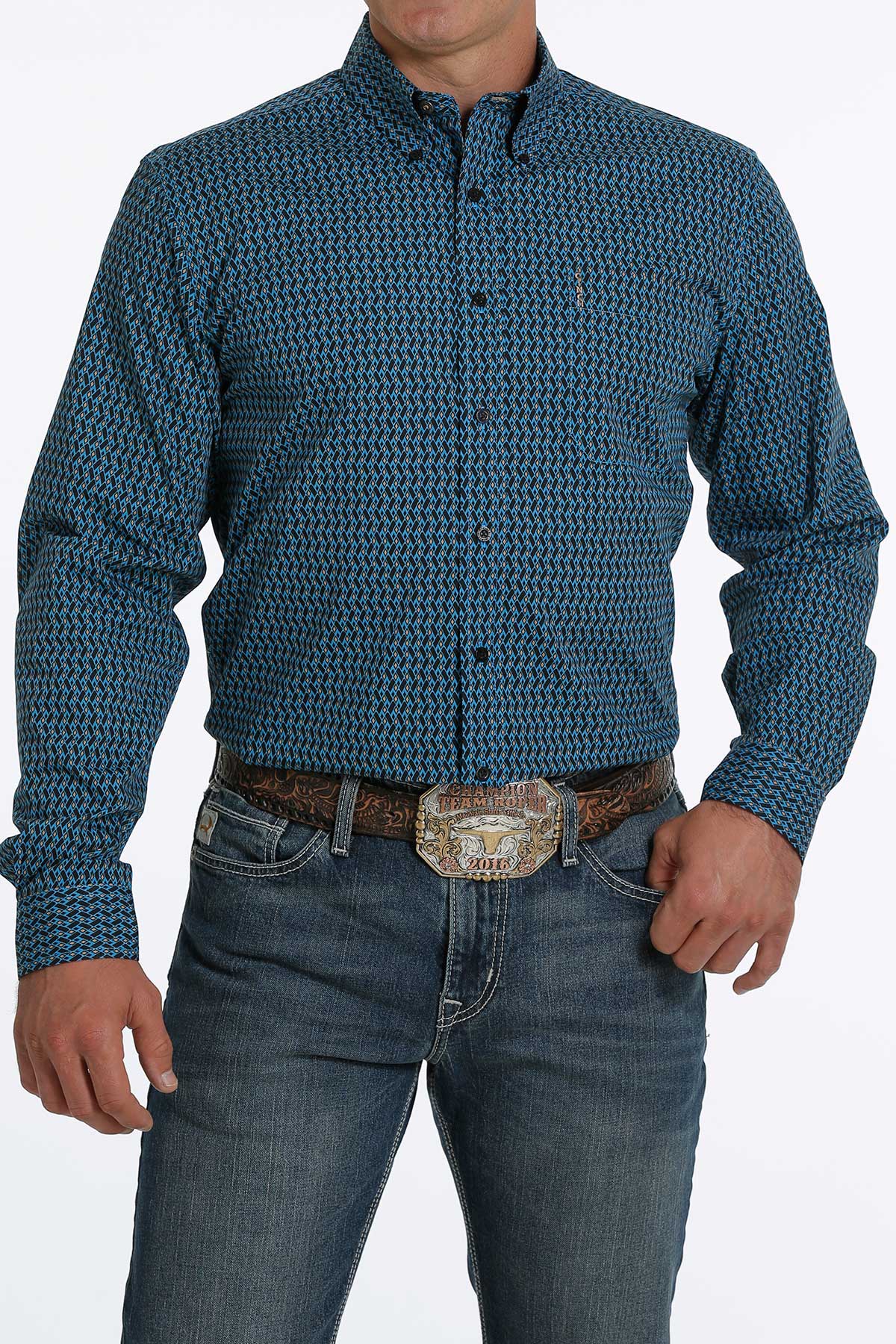 Cinch Men’s LS Modern Print