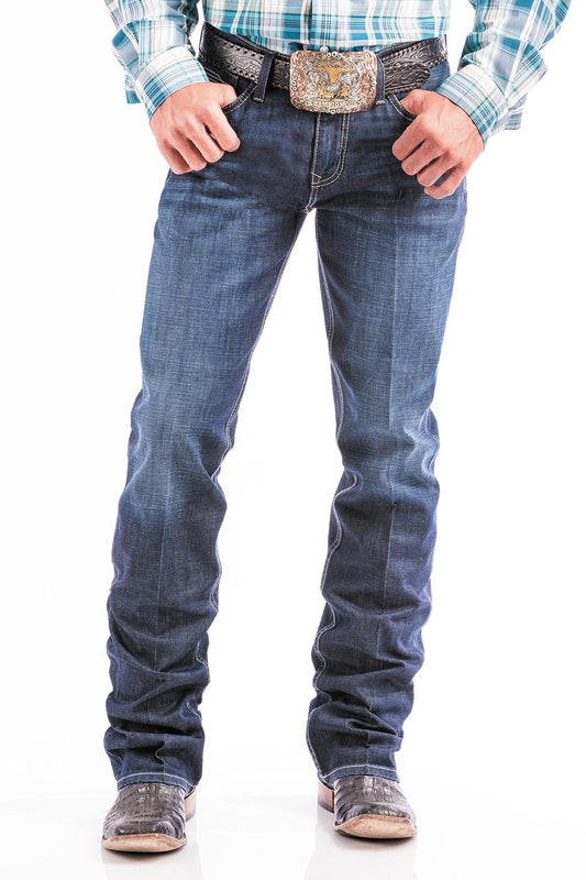 Cinch Men's Jeans - Slim Fit Mid Rise Boot Cut - Dark Stonewash