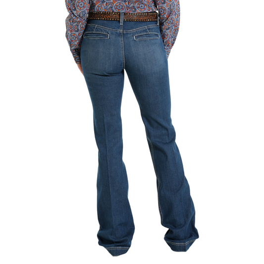 Cinch Ladies Lynden Slim Medium Stone Wash Denim Jeans