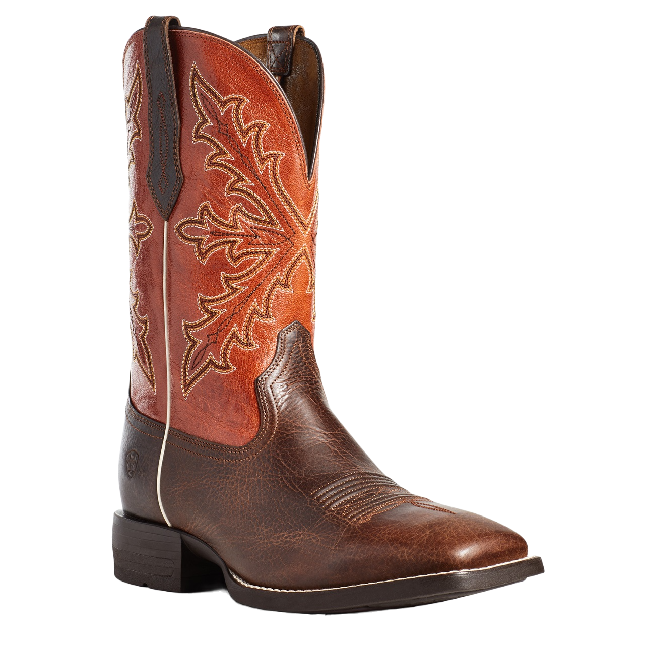 Ariat Men's Qualifier Wicker & Orange Boom Boots