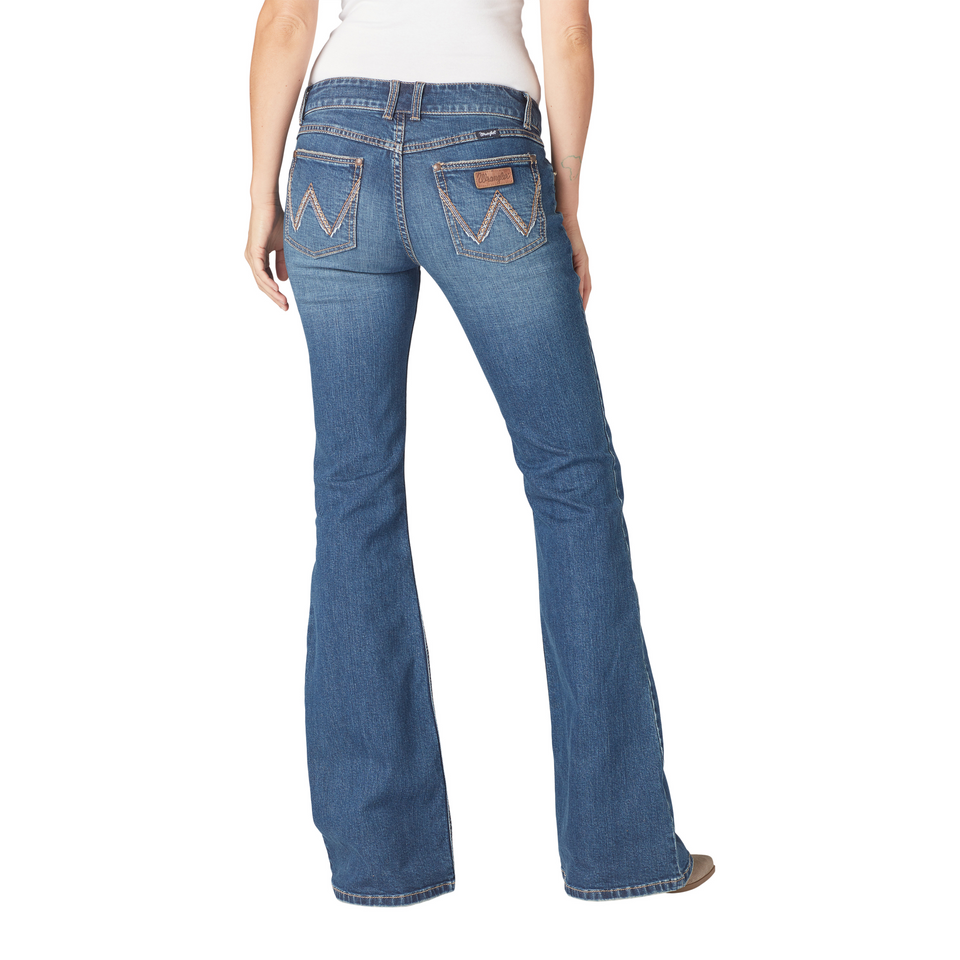 WRANGLER RETRO MAE FLARE MID RISE FAITH - LADIES JEANS