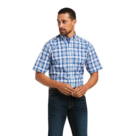 Ariat Men's Pro Gregorio Fitted White Short Sleeve Shirt