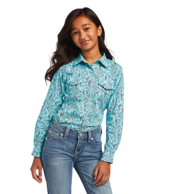 Girls R.E.A.L. Bucking Bronc LS Print