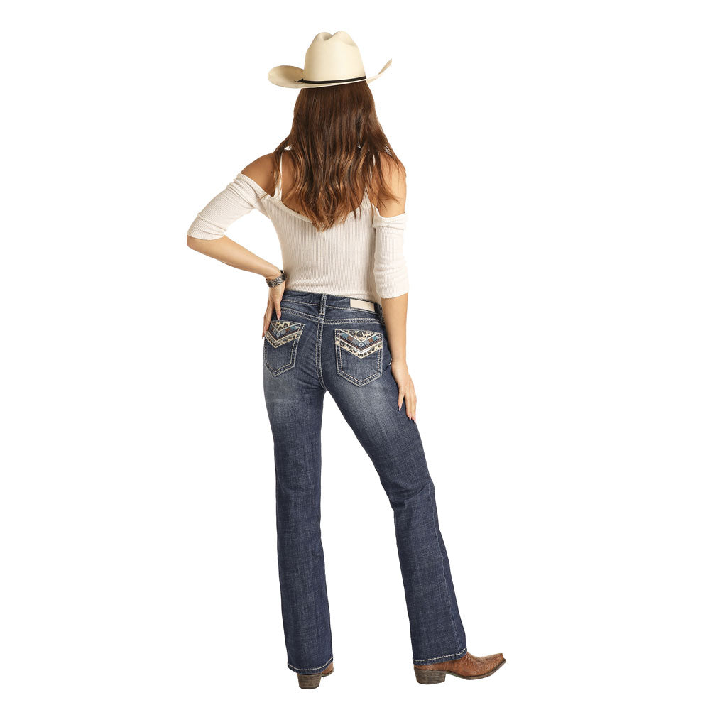 Rock & Roll Women's Mid Rise Bootcut Jeans