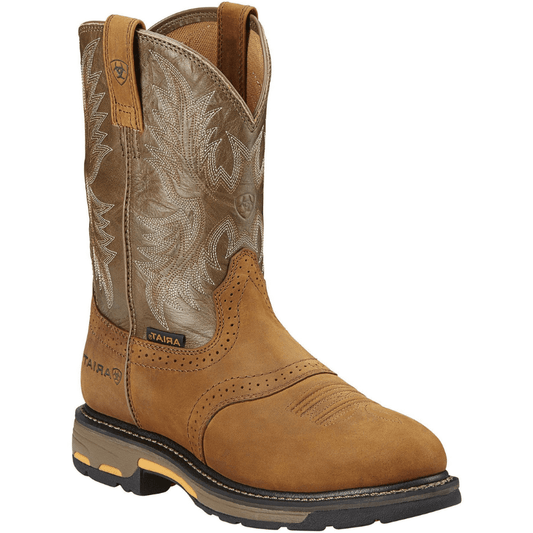 Ariat Men’s WorkHog Aged Bark Pull On Work Boots 10001188