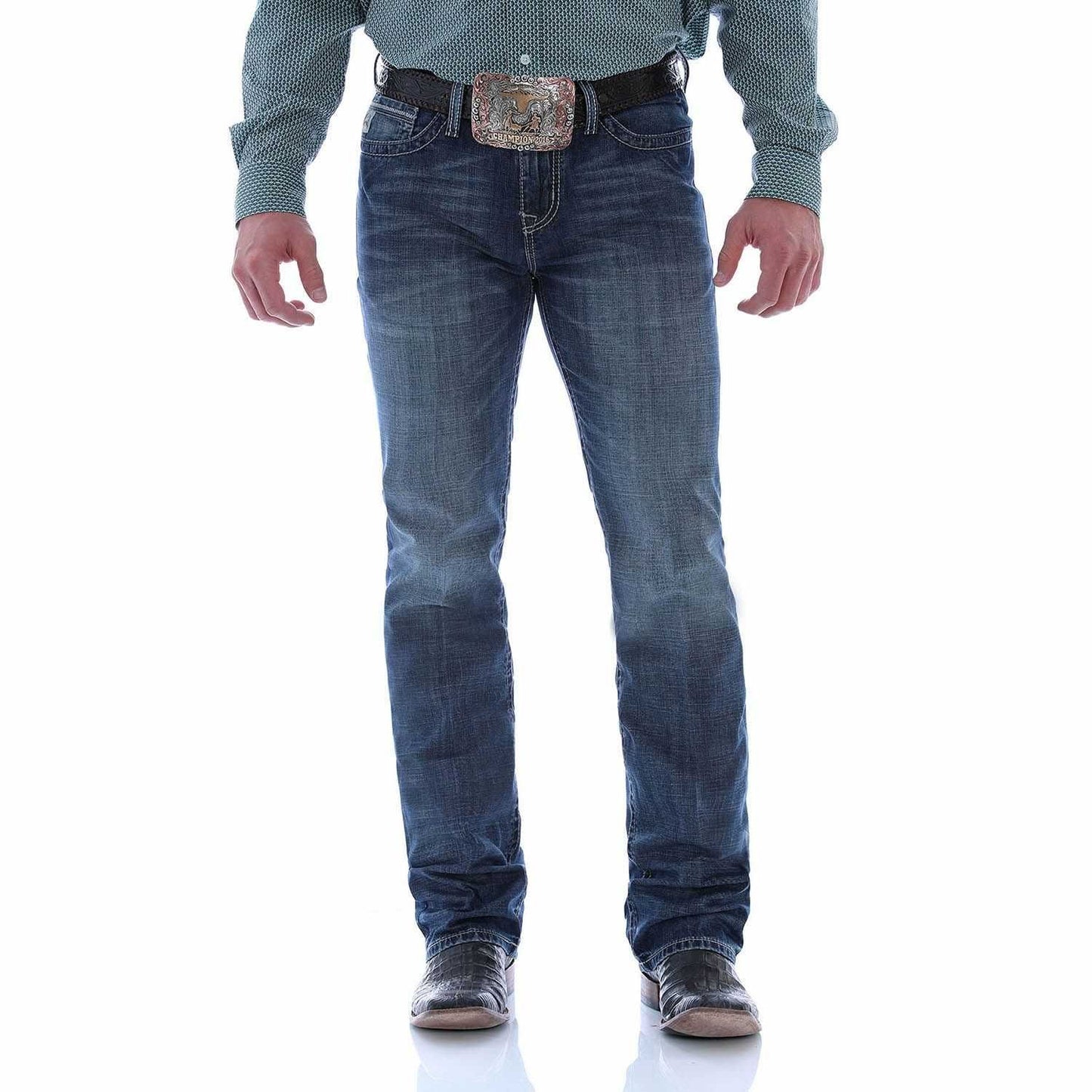 Cinch Ian Mid Rise Slim Fit Boot Cut Jeans