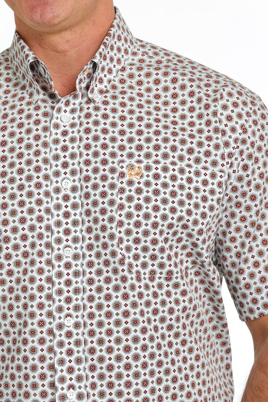 Cinch S/S White Multi Prt