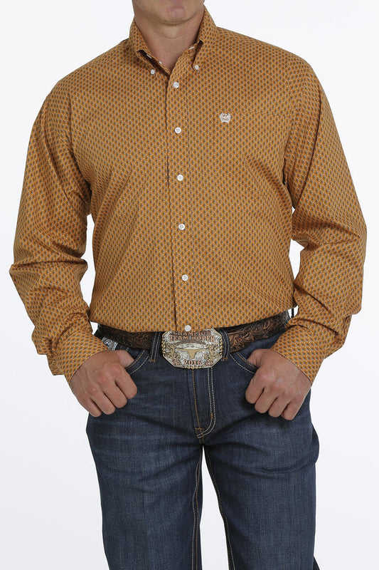 MEN'S BROWN/RUST LONG SLEEVE CINCH