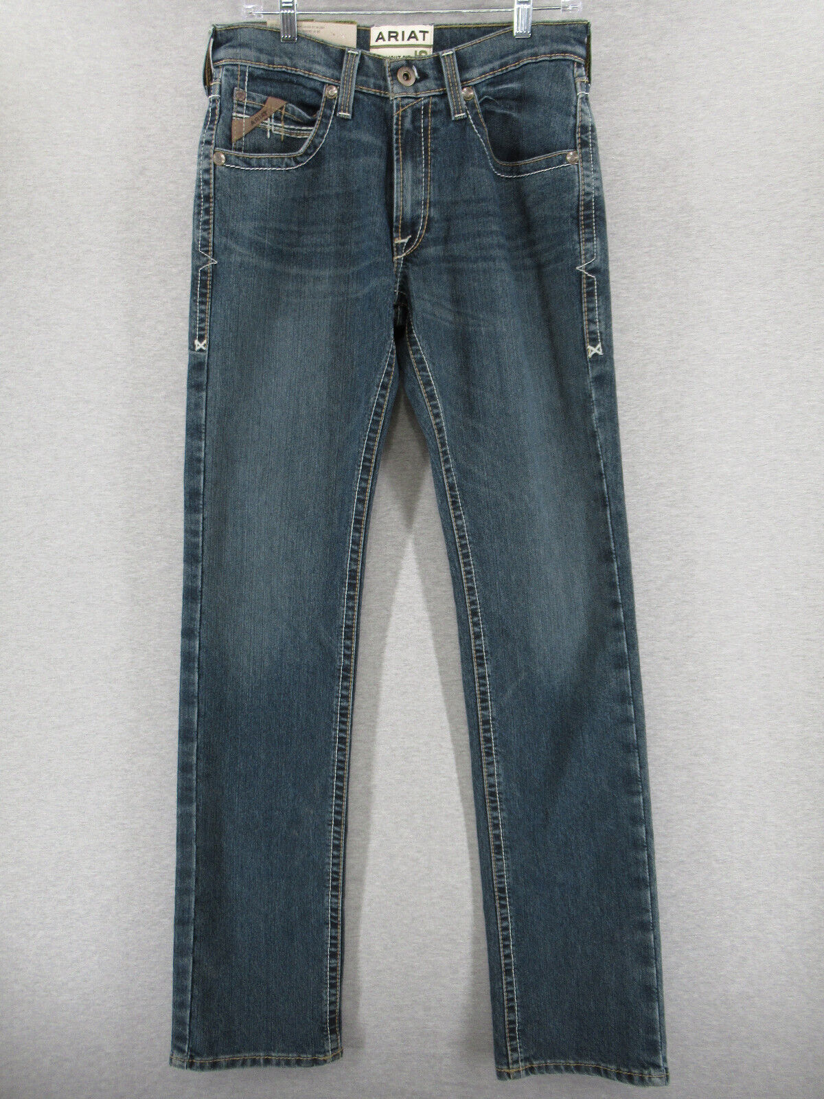 Ariat Jeans Mens 31/38 Blue M5 Straight Fit Leg Stretch 2x More Durable M Series