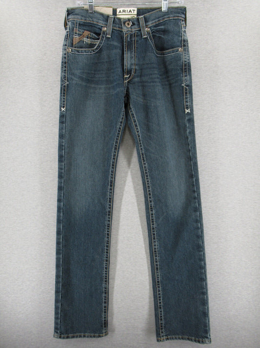 Ariat Jeans Mens 31/38 Blue M5 Straight Fit Leg Stretch 2x More Durable M Series