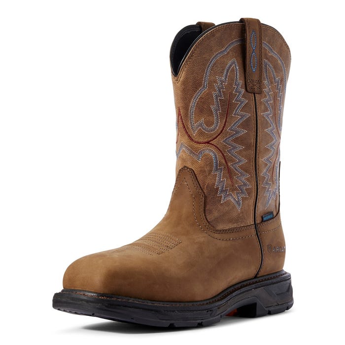 Ariat Men's Distressed Brown WorkHog XT Waterproof Work Boot 10031474