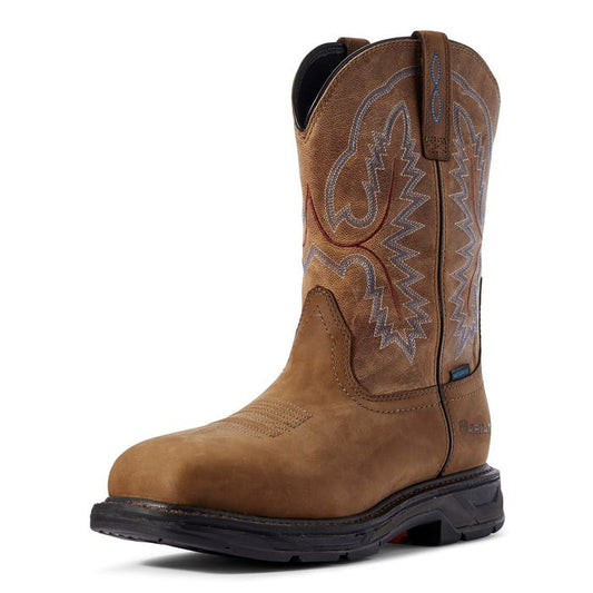 Ariat Men's Distressed Brown WorkHog XT Waterproof Work Boot 10031474